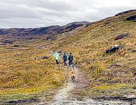 Walking up the glenn