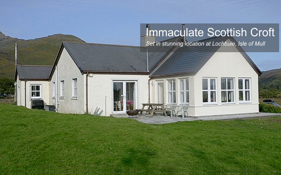 Self catering cottage on the Isle of Mull
